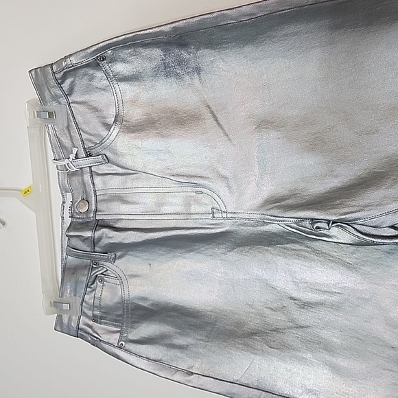 NEW Pistola Cassie High Rise Coated Prism Straight Leg Metallic Luxury Jeans - Picture 7 of 12